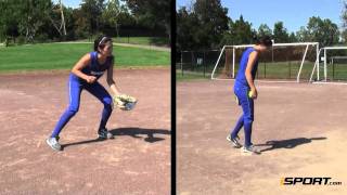 How to Field a Grounder in Softball [upl. by Eelam]