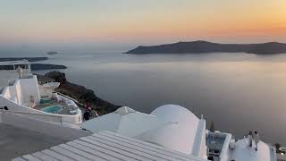 Best Place to Watch Sunset in Santorini Greece  Imerovigli [upl. by Novi]