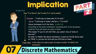 Logical Operators − Implication Part 2 [upl. by Yrol]