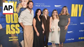 Margot Robbie shows baby bump at the premiere of My Old Ass [upl. by Tombaugh]