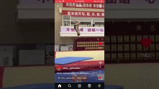 Zhou Yuqins fullin l Winter training test l China Gymnastics [upl. by Nylkaj725]