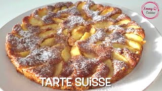 Tarte suisse aux pommes 🍎 sans pâte feuilletée ni sablée [upl. by Esac]