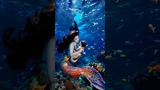 The mermaid is here the mermaid let’s see the underwater world together cute [upl. by Otreblada]