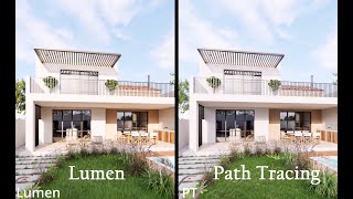 Path Tracing vs Lumen  Grândola  Portugal [upl. by Timi2]