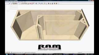 RAM Designs Tline Box Design for Rockford Fosgate T0 10quot [upl. by Stultz767]