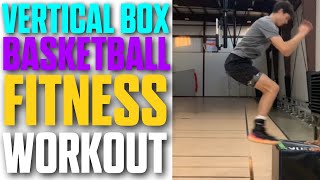 BASKETBALL FITNESS FOR BEGINNERS VERTICAL BOX JUMP WORKOUT [upl. by Hcurab911]