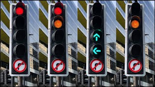 City Of London Upper Thames Street JO Arthur Street Siemens Helios CLS Traffic Lights [upl. by Lejeune]