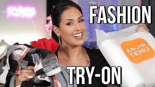 ALL NEW TEMU FASHION HAUL amp TRYON  Plus Size Fashion Review [upl. by Dachi727]