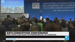 OECD anticorruption conference  quotCorruption does not know the bordersquot [upl. by Enahpets146]