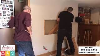 How to install recessed Electric Wall Mount Fireplace [upl. by Quintilla480]