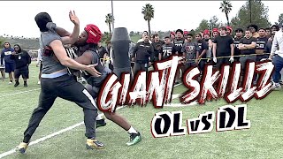 😲😲 15 Minutes of the Nations BEST going BEAST MODE  Giant Skillz OLine vs DLine  One vs One [upl. by Harley]