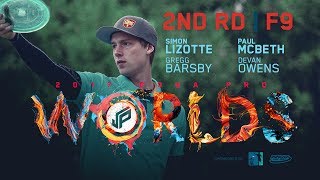 2017 PDGA Pro Worlds  Round 2 Front 9  McBeth Lizotte Owens Barsby [upl. by Symons397]