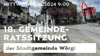 18 Gemeinderatssitzung der Stadt Wörgl [upl. by Yma186]