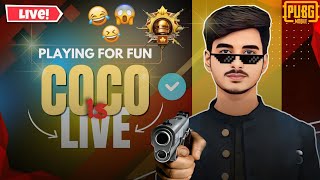 RUSH GAMEPLAY ROAD TO 2 K   COCO is Live chill stream pubgmobile pubglover pubgm livestream [upl. by Auqinimod706]