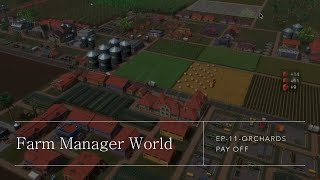 Part 11Farm Manager WorldOrchards Pay OffRoad to 10 Million Dollars and a Stable Farm farming [upl. by Garvy]