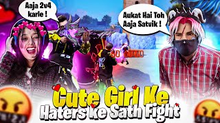 Cute Girl ke haters ke sath Fight 😍😁 [upl. by Rosdniw]