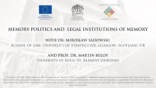 Memory politics and legal institutions of memory  Dr M Sadowski [upl. by Schlessel213]