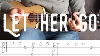 Fingerstyle Ukulele Tutorial  Let her go by Passenger [upl. by Einned921]