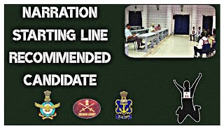 Narration Starting Line Recommended Candidate  SSB INTERVIEW [upl. by Hamil323]