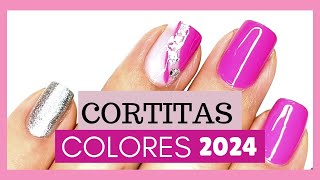 Uñas Cortas 2024 Tendencia colores de modaPinta tus uñas fácil y bonitoShort Nails [upl. by Nuahsad]