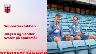 Sander og Jørgen svarer på spørsmål fra supporterklubben [upl. by Ruyam732]