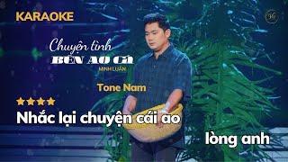 KARAOKE  Chuyện Tình Bên Ao Cá  Tone Nam Beat Chuẩn Minh Luân Quá Xá Hay [upl. by Elesig549]