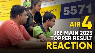 JEE Main 2023 Topper Result Reaction  AIR4  Malay Kedia  ALLENJEE [upl. by Limhaj]