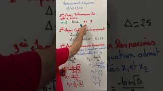 Résoudre une équation du second degré discriminant delta plus grand que 0 [upl. by Etterrag947]