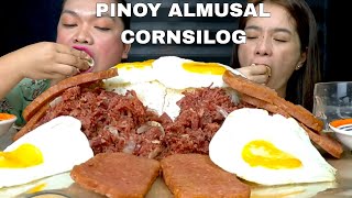 PINOY ALMUSAL CORNSILOG MUKBANG  FILIPINO BREAKFAST  MUKBANG PHILIPPINES [upl. by Stevenson]