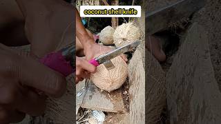 Coconut Shell knife Easy way to remove coconut meat [upl. by Shayla35]