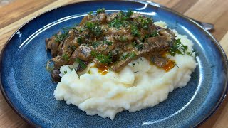 Best Beef Stroganoff amp Creamy Mashed PotatoesYoull Ever Make [upl. by Rodman]