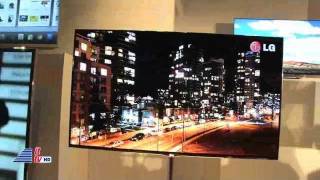 LG 55inch 3D OLED TV amp LG Spectrum at 2012 CES [upl. by Sevein]