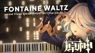 Genshin Impact OST The Fontaine Waltz  Advanced Piano Arrangement  MIDI [upl. by Tarryn304]