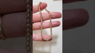 Chain Strung 14k Solid 4mm Yellow or Rose Gold Lobster Ball Bead Bracelet [upl. by Larissa]