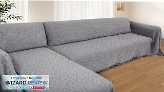 Sectional Couch Covers for Sectional Sofa 2 Piece Couch Cover Blankets Sofa Review [upl. by Okomot]