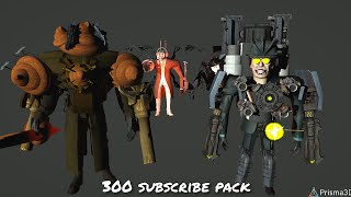 300 Subscriber special pack skibidi toilet [upl. by Tzong]