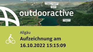 Radtour im Allgäu Aufzeichnung am 16102022 151509 [upl. by Raeann762]