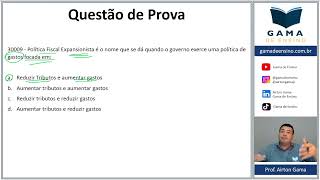 QUESTÃO 30009  POLÍTICA FISCAL CPA20 CEA AI ANCORD [upl. by Hakon]