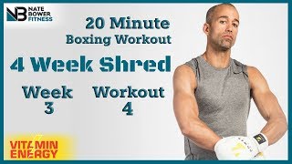 20 Minute Boxing Workout4 WEEK SHRED [upl. by Saidee]