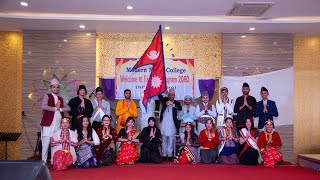 Cultural Ramp Walk  Modern Nepal College BBA Welcome and Farewell Program 2080 [upl. by Fanni]