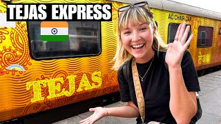 Taking the TEJAS Express Delhi to Lucknow 🇮🇳 India’s PRIVATE Golden Train [upl. by Dre]