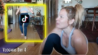 Trying VIRAL TikTok Leggings  Vlogmas Day 4 [upl. by Orpah]