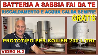 PROTOTIPO BATTERIA A SABBIA fotovoltaico faidate [upl. by Jude]