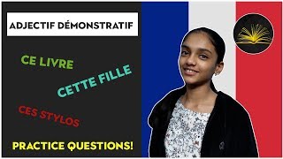 Learn French  Adjectif Démonstratif [upl. by Yttig]