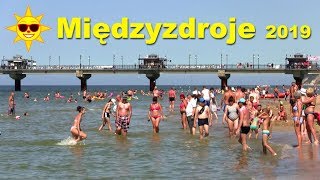 Międzyzdroje plaża 24072019 Polnischer Strand in Misdroy [upl. by Gibert762]