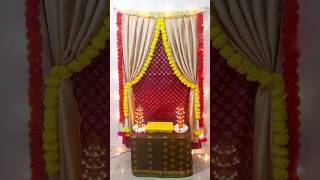 pooja decoration ideas with sareesfestival decoration ideasvaralakshmi decoration trendingviral [upl. by Deirdre690]