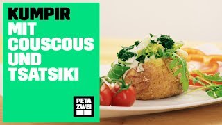 Kumpir mit Couscous und Tsatsiki  PETA ZWEI [upl. by Daht]