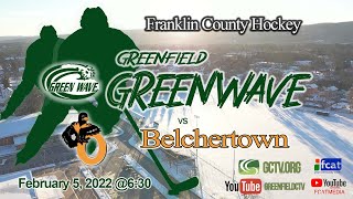 Greenfield Greenwave Hockey vs Belchertown [upl. by Ellette]