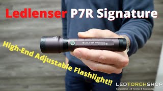 Ledlenser P7R SIGNATURE  HIGHEND ADJUSTABLE Flashlight 2000 LUMENS [upl. by Dedie]