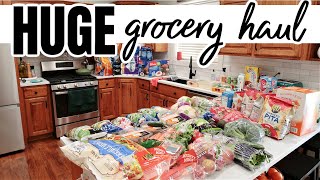 LARGE FAMILY SHOP WITH ME amp HUGE GROCERY HAUL [upl. by Cirederf]